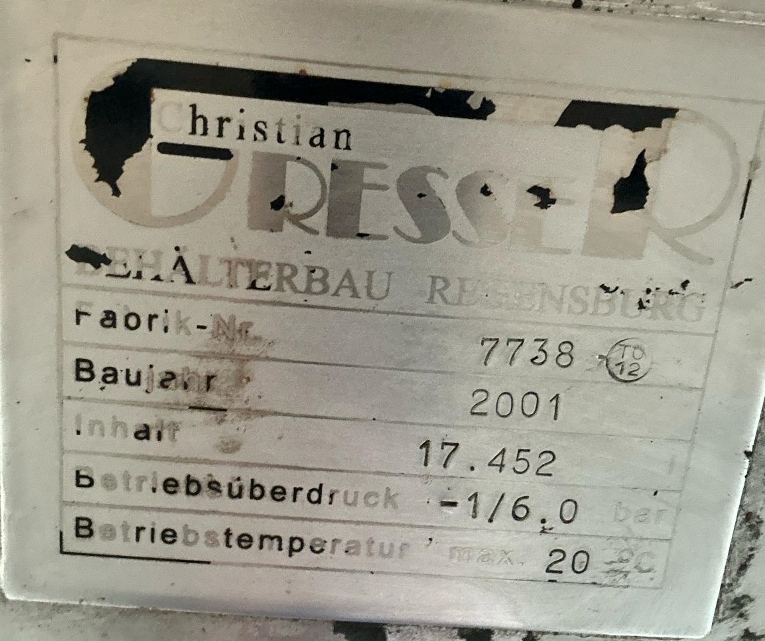 17452 liter tank i Syrafast 316 - Bild 3