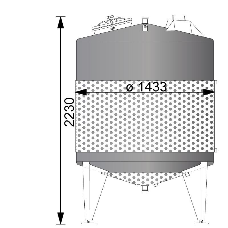 2263 liter tank i Rostfritt 304 – Ett smart köp till bra