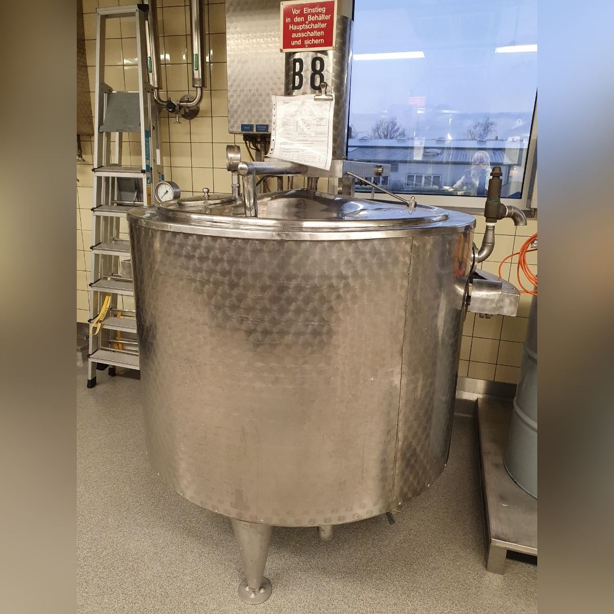 500 liter tank i Rostfritt 304