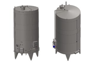 500 liter tank i rostfritt 304 eller syrafast 316