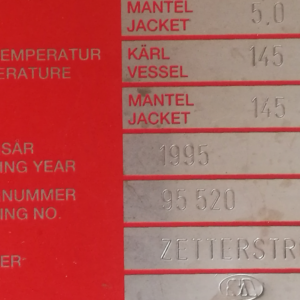 784 liter tank i Syrafast 316