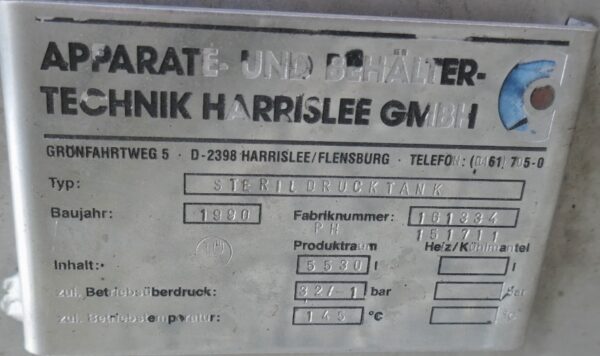 5530 liter tank i Rostfritt 304