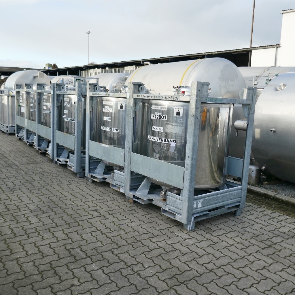 1000 liter tank i Rostfritt 304
