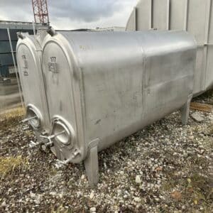 2500 liter tank i Rostfritt 304