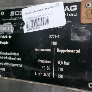 3400 liter tank i Rostfritt 304