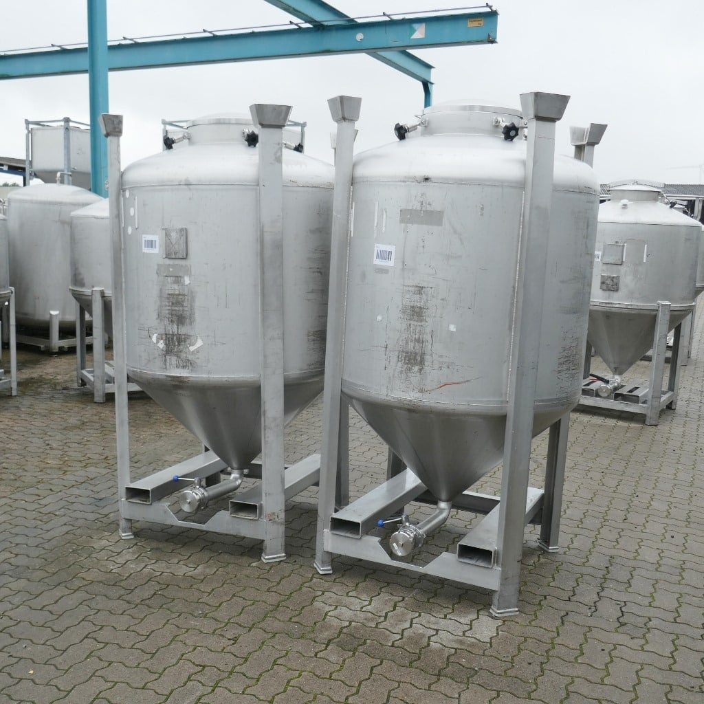 1200 liter tank i Syrafast 316