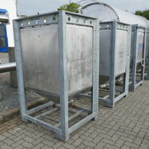 1100 liter tank i Rostfritt 304