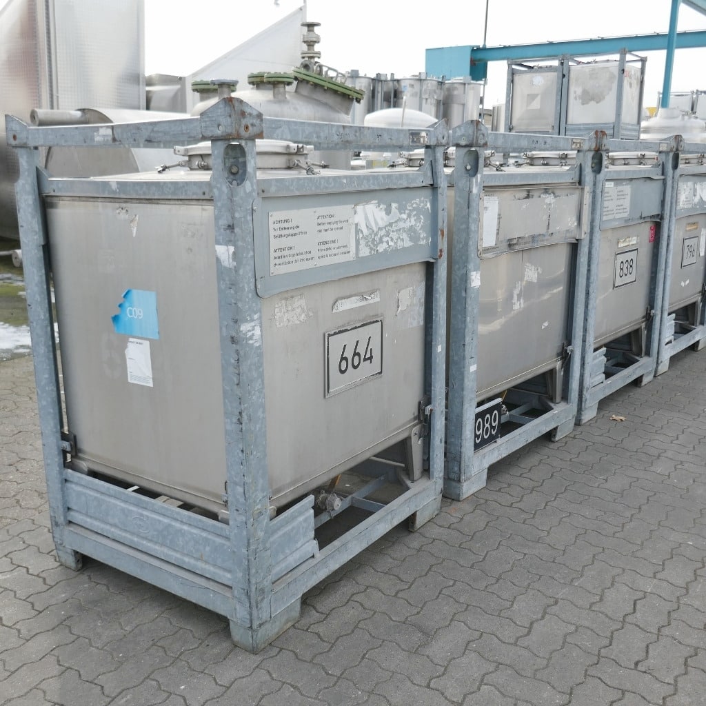 1000 liters tank i 304 rustfritt stål