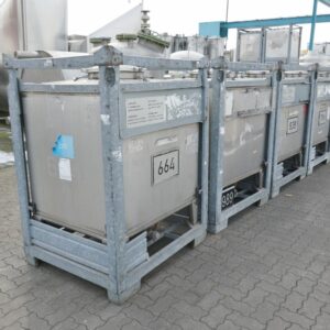 1000 liter tank in 304 stainless steel