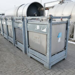 1000 liter tank in 304 stainless steel