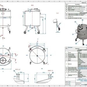 1090 liter tank i Syrafast 316