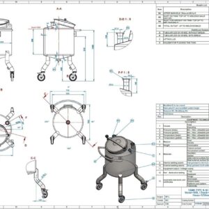 160 liter tank i Syrafast 316