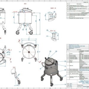 160 liter tank i Syrafast 316