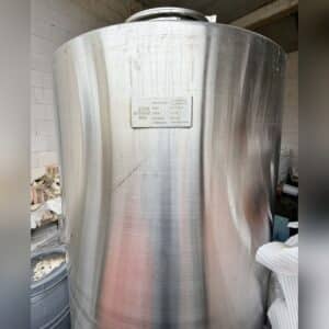 2500 liter tank i Rostfritt 304