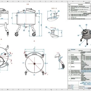 340 liter tank i Syrafast 316