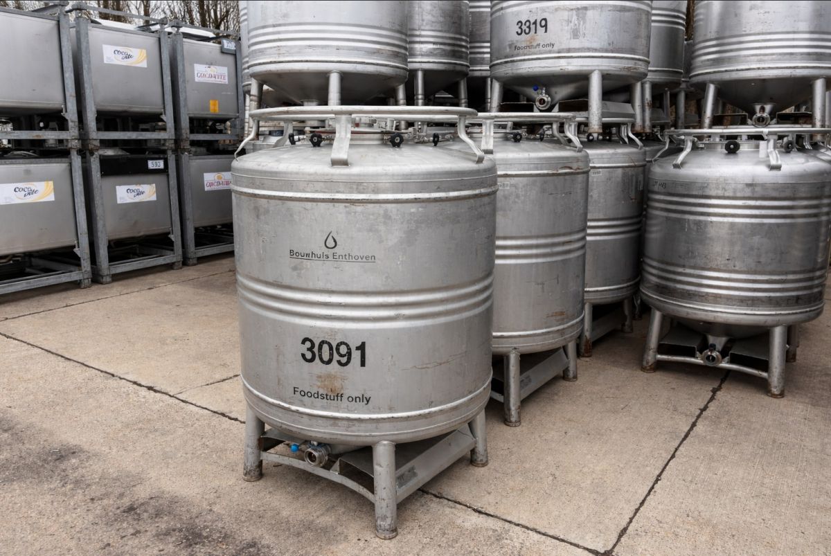 1000 liters tank i 304 rustfritt stål
