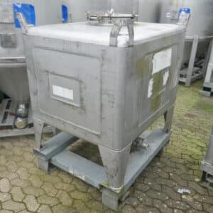 1030 liter tank i rustfritt stål 304