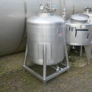 652 liter tank i rustfritt stål 304