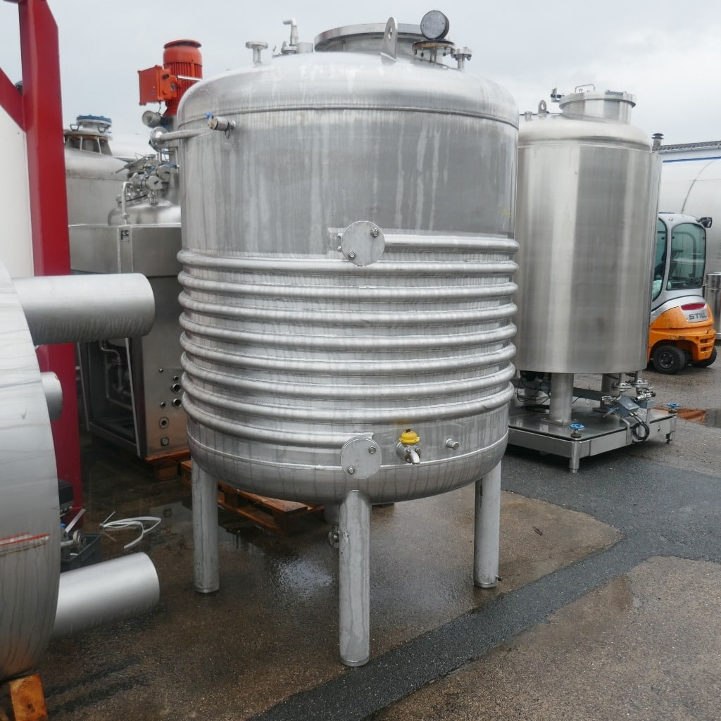 2500 liters tank i rustfritt stål 304