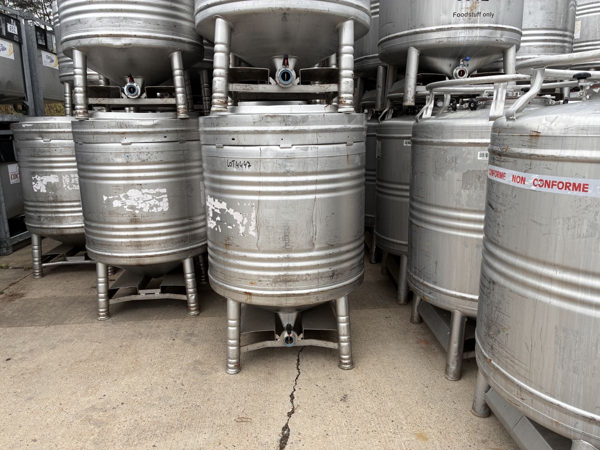 800 liters tank i rustfritt stål 304