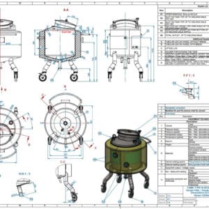 160 liter tank i Syrafast 316