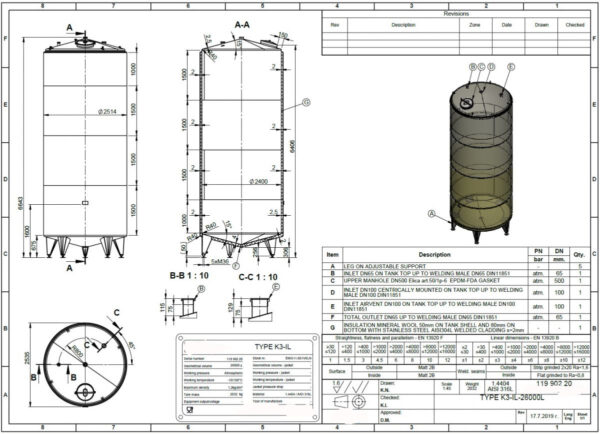 26000 liters tank i syrefast 316