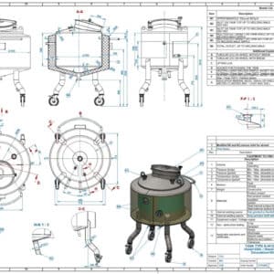 220 liter tank i Syrafast 316