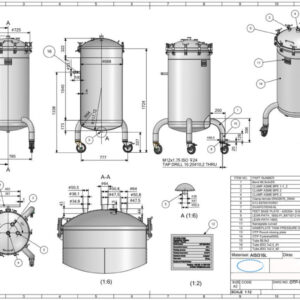 500 liter tank i Syrafast 316