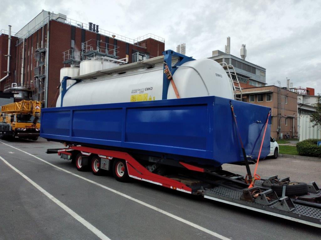 Levering av tankcontainere