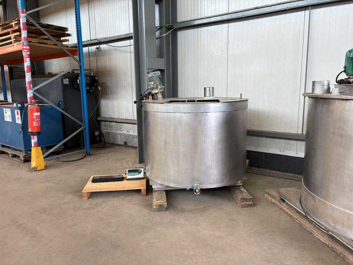 1400 liter tank i Rostfritt 304
