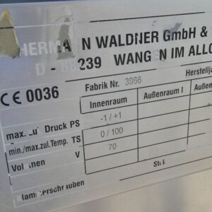 70 liter tank i Syrafast 316