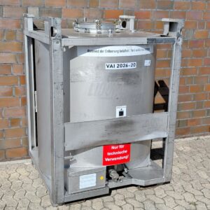 1000 liter tank i Rostfritt 304