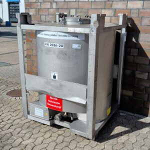 1000 liter tank i Rostfritt 304