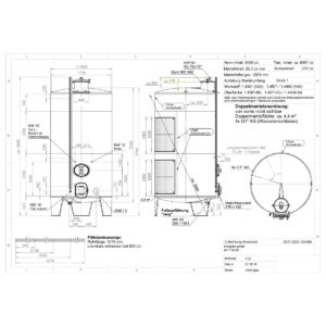 10000 liter tank i Rostfritt 304