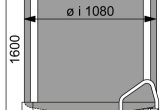 1000 liter tank i Syrafast 316