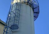 100000 liter bränslepelletssilo med lastceller