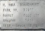 6000 liter tank i Rostfritt 304